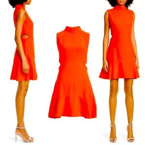 Ted Baker 🍊🧡Vibrant orange🧡🍊mini dress with cutouts